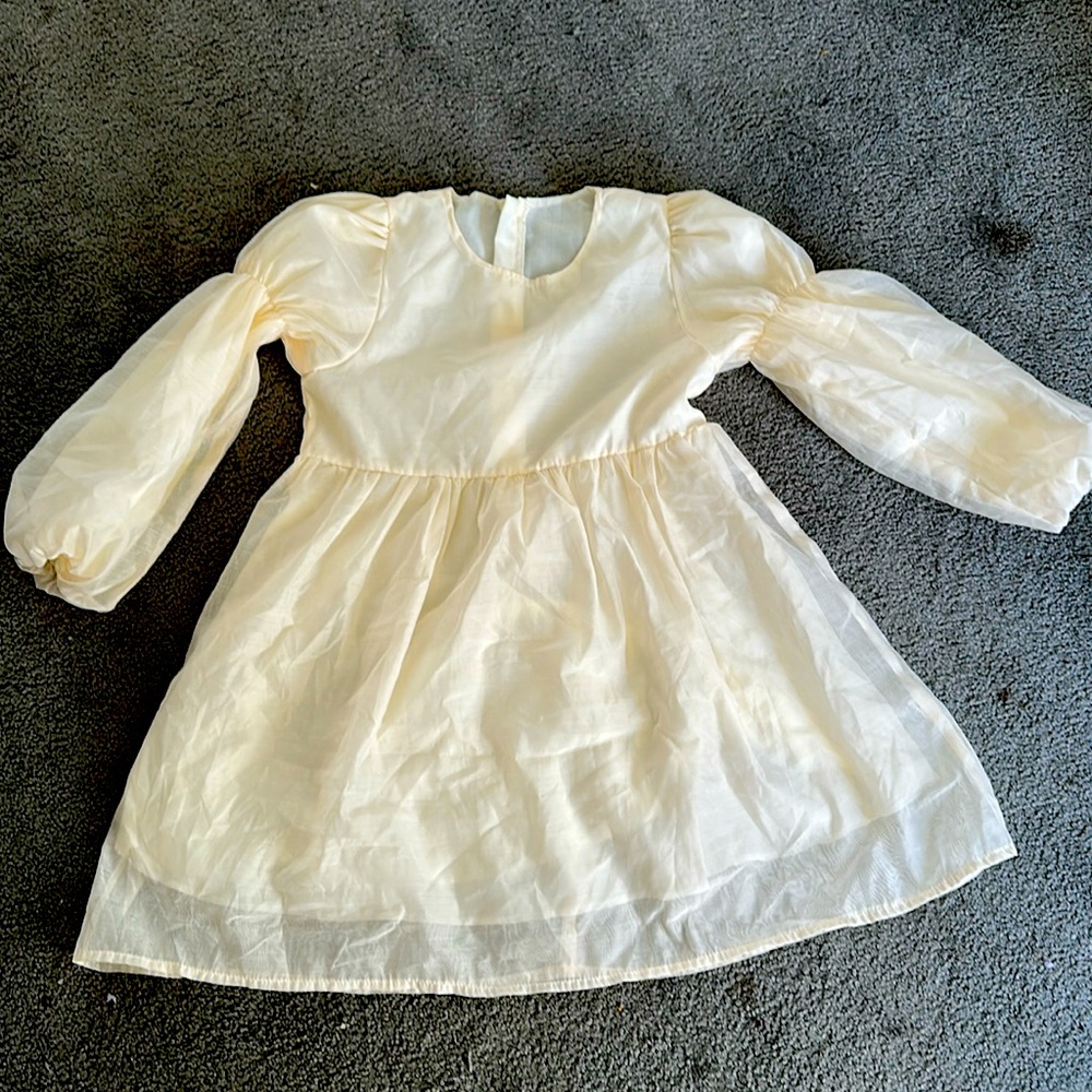 Girls cream colored Renaissance dress